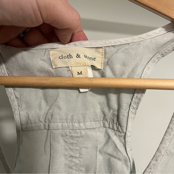 Anthropologie Cloth & Stone Linen Jumpsuit Size M - Picture 5 of 11